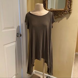 Cotton On Draped T-Shirt Dress Rib Knit